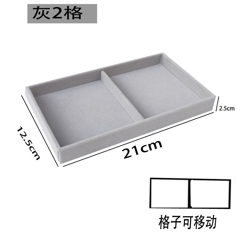 Muestra de joyería negra de alta calidad de tela de vello para ver paletas de joyería caja de almacenamiento collar de joyería anillo bandeja de visualización image 36