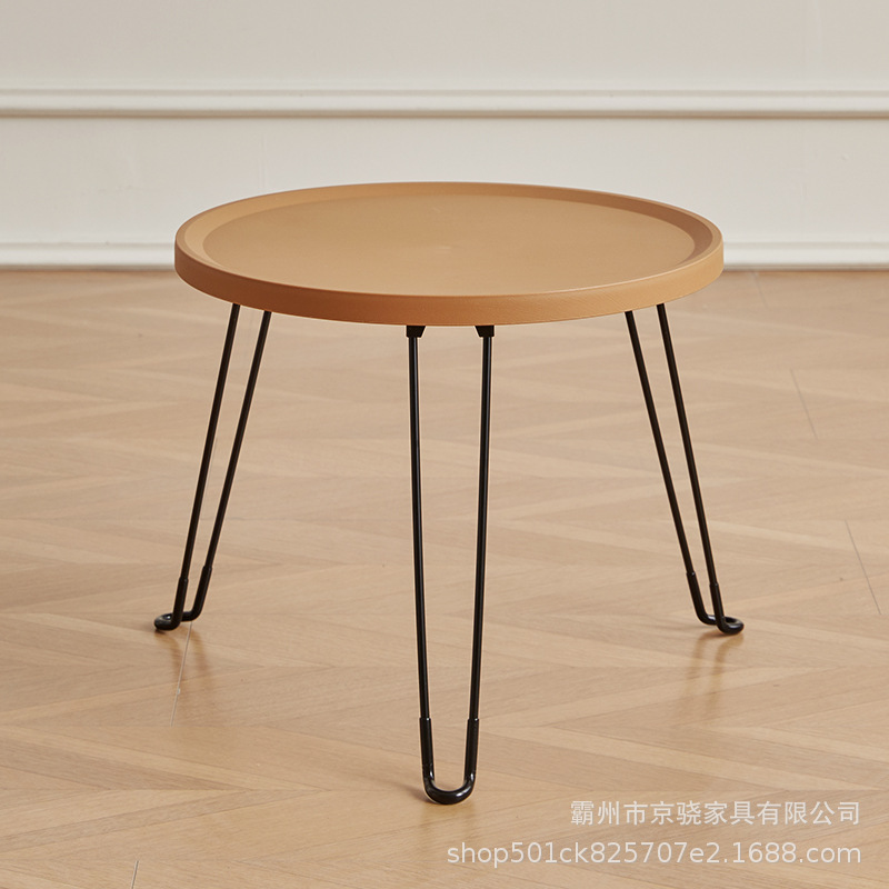 Mesa de café sala de estar hogar plegable Mesa Redonda sofá moderno balcón mesa lateral tatami mesa baja Ventana de Bahía Mini pequeña mesa redonda