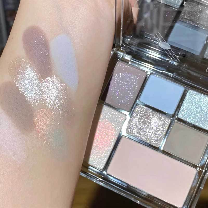 Capel Fun Sombra de ojos de siete colores Sombra de ojos Tangram Blush Earth Sombra de ojos cosméticos mate premium de alto brillo