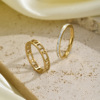 Detachable ring stainless steel, European style, suitable for import, simple and elegant design