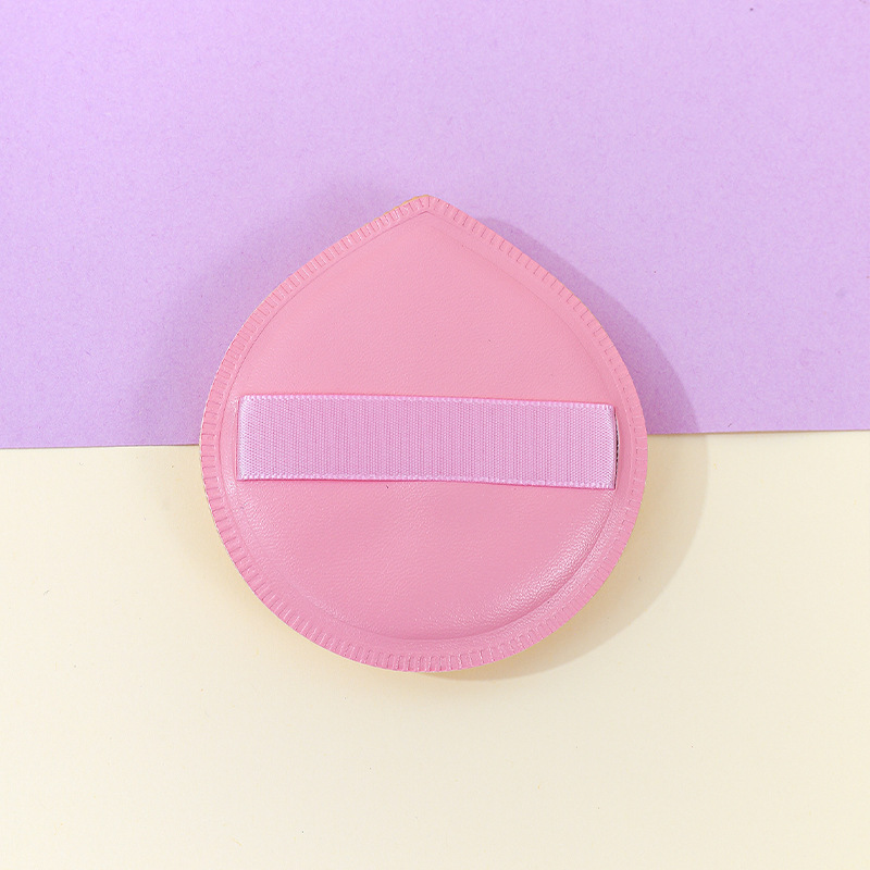 Fábrica personalizada de 100 puntos de polvo de algodón pulpa de cuero maquillaje suave esponja herramienta de maquillaje impresión de logotipo