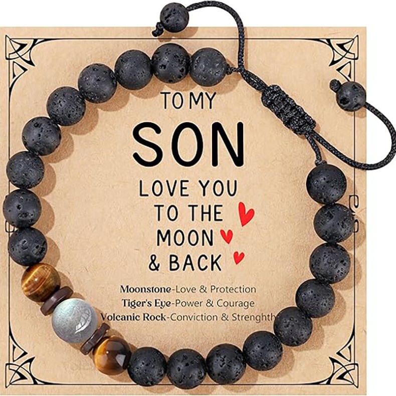 Amazon's New Black Volcanic Stone Woven Bracelet Tiger Eye Bracelet Gift 8mm Moonstone Bracelet for Men and Women Amazon's New Black Volcanic Stone Woven Bracelet Tiger Eye Bracelet Gift 8mm Moonstone Bracelet for Men and Women
