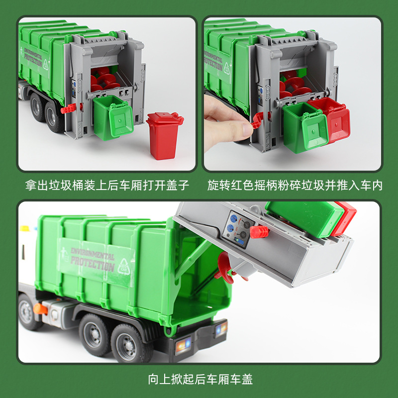 Realistic garbage can