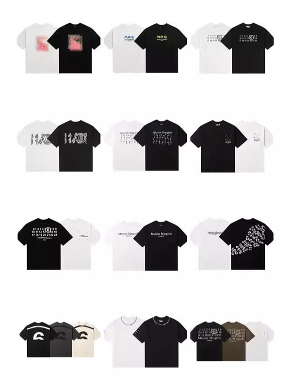 Maison Margiela MM6 ピュアコットン二重糸半袖メンズ Tシャツ高品質スポットのクロスボーダー限定|undefined