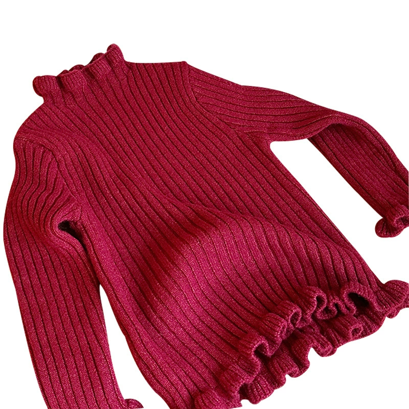 Children's cute keep warm cotton knitted sweater