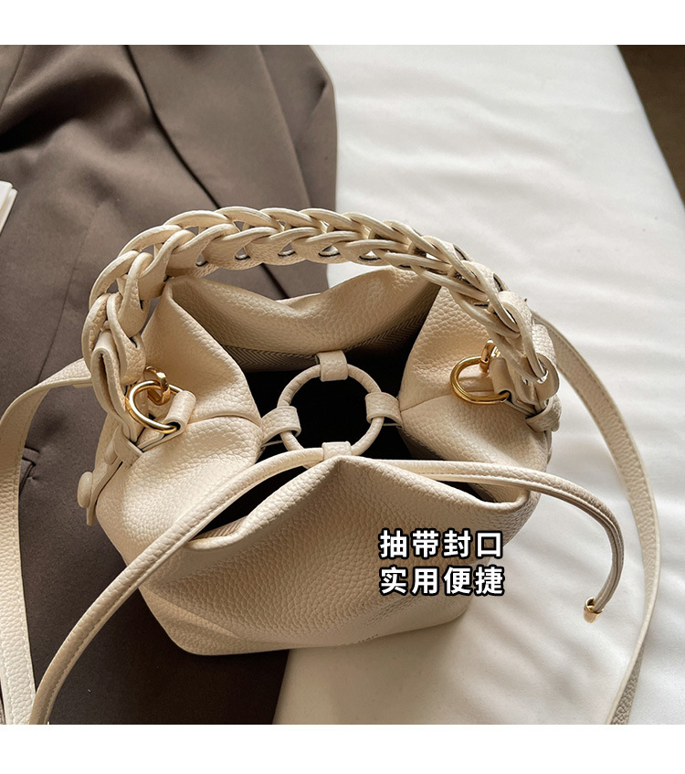 Korean style bucket bag 2025 Summer new style, trendy and versatile, women's crossbody, niche and super popular single-shoulder bag undefined