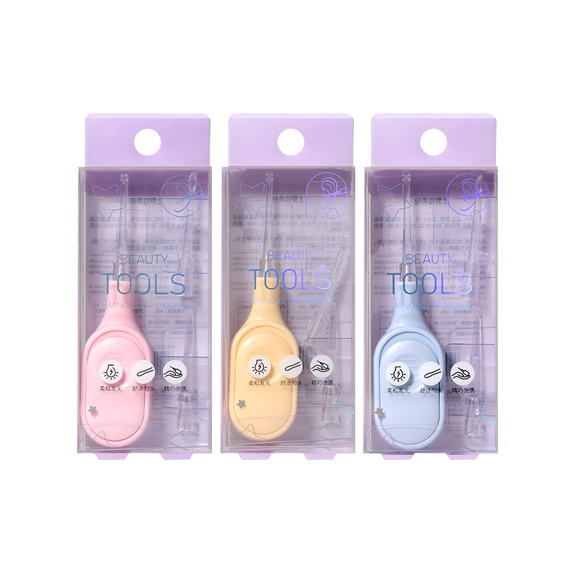 Juego de 3 Piezas de Limpiador de Oídos Luminoso LMLTOP, Pinzas para Oídos, Clip para Oídos, Herramienta de Limpieza de Oídos SY523