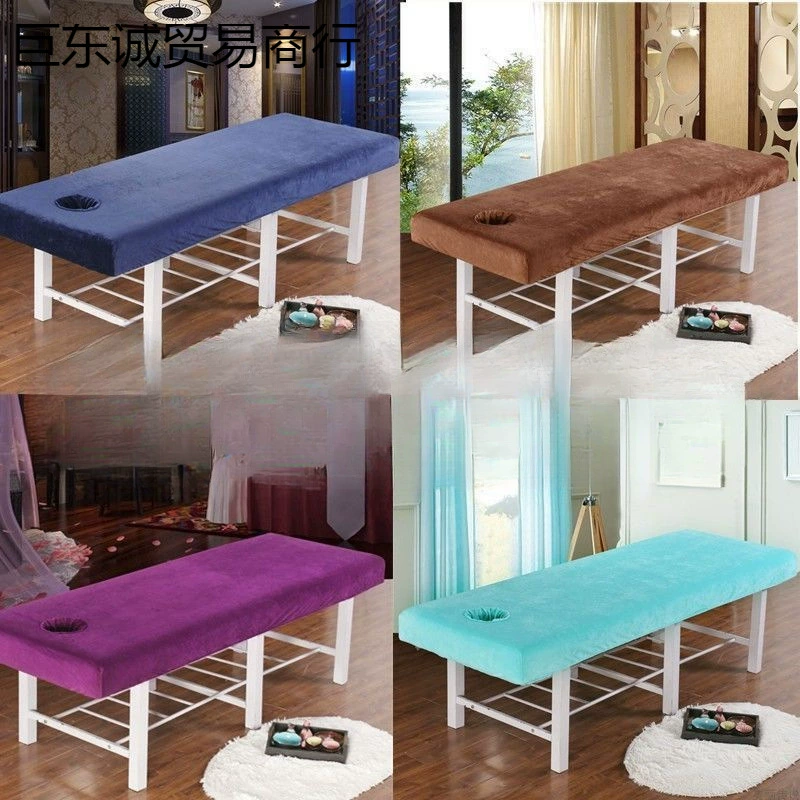 Простое покрывало, простыня на резинке, утолщенная простыня из хрустального бархата, простыня для больничной гостиницы, покрывало для кровати, массажный массаж.
