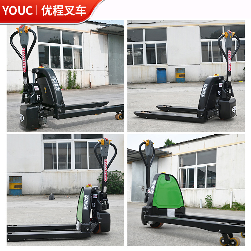 1,5 toneladas Zhongli F5 camión de transporte eléctrico completo batería elevadora hidráulica batería de litio camión de paleta caminando remolque de ganado