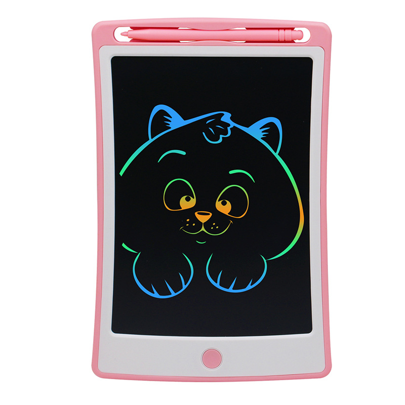 定制8.5寸液晶写字板彩色儿童画板涂鸦画画板留言记事板电子画板