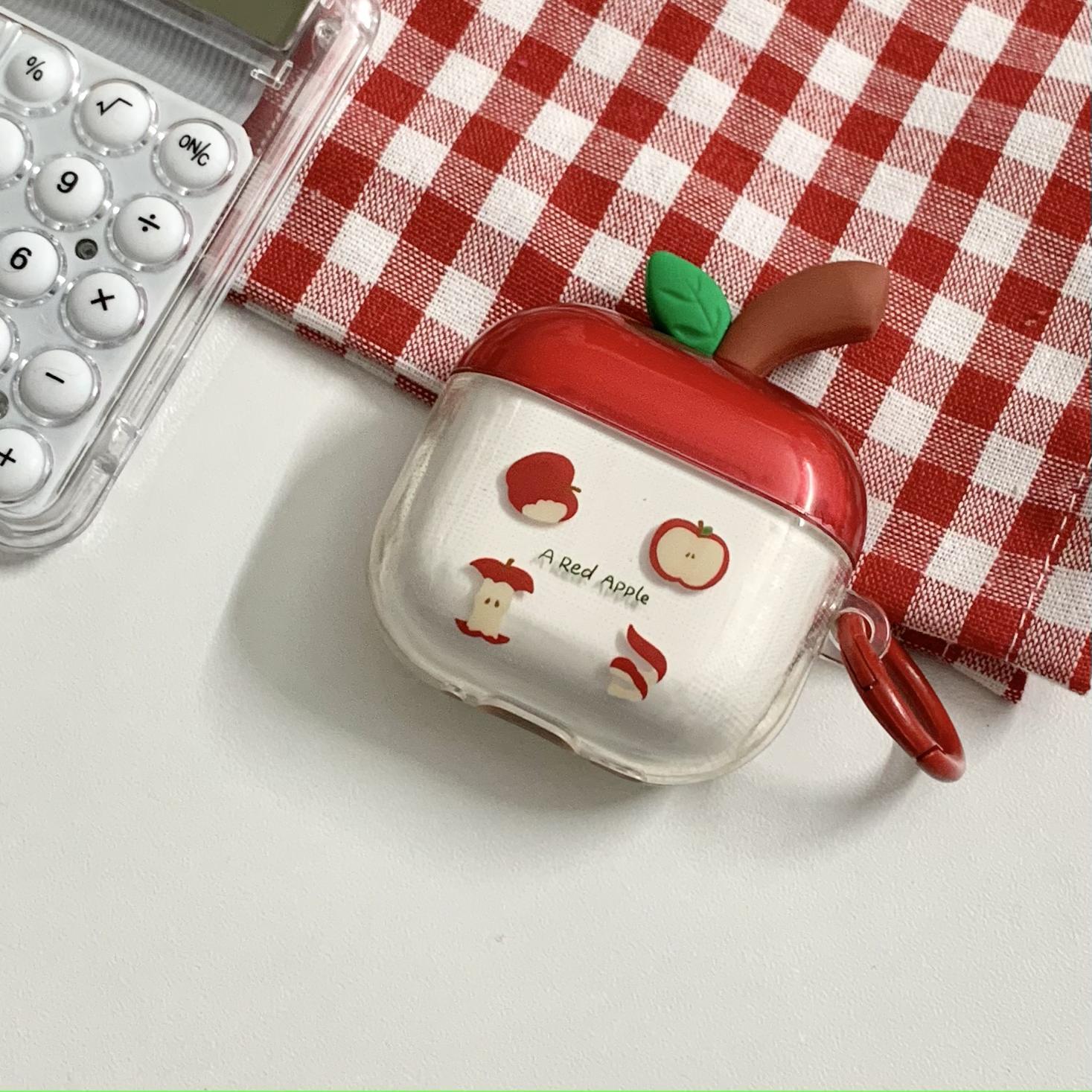 Ins cabello pequeño y fresco de cuatro cuadrados Apple para Airpods nueva funda para auriculares de 3/4 generación Pro2 tridimensional 1/2 generación nueva