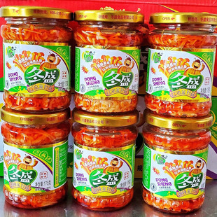 Winter Flammulina velutipes bottled 6 bottles * 175g red oil spicy mixed with rice noodles appetizer food pickle dormitory snacks