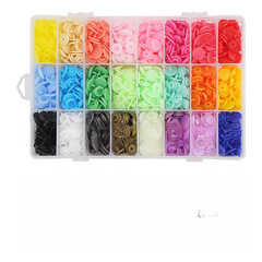 亞馬遜 T5彩色塑料樹脂四合扣360手壓鉗安裝工具套裝紐扣暗扣跨境