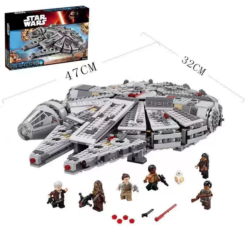 Космический корабль (lego) Millennium Falcon — конструкция 2 кг, версия «perfect» и тёмная