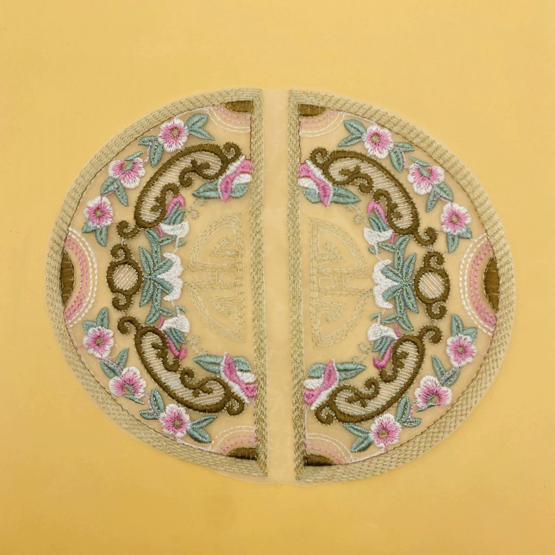 Hanfu облачное плечо ветер патч Guochao цветочная вышивка