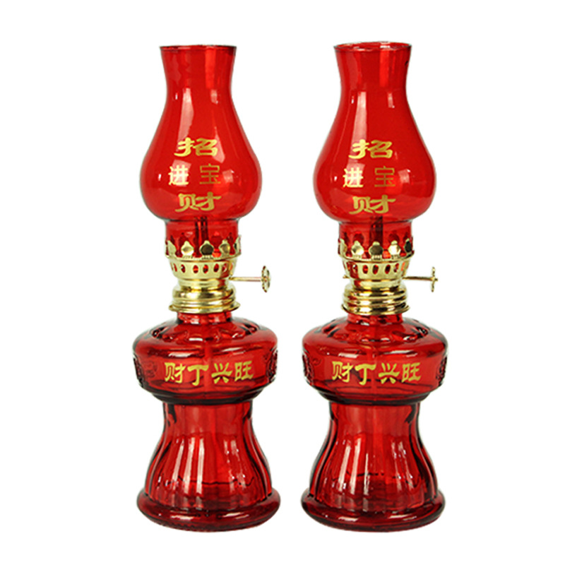 Lámpara de queroseno de estilo antiguo, lámpara de aceite, lámpara de caballo, lámpara de agua, lámpara de aceite extranjera, lámpara de caballo de vidrio