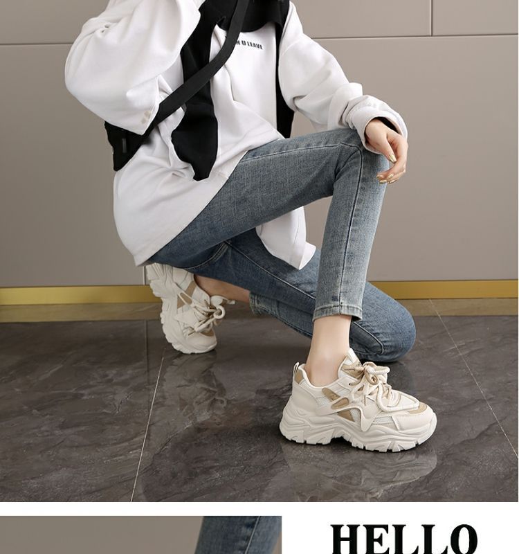 Chaussures de papa pour femmes, nouvelles chaussures à plateforme, chaussures de sport décontractées, chaussures d'étudiant polyvalentes, chaussures à semelles souples, chaussures de voyage antidérapantes_voghion.com