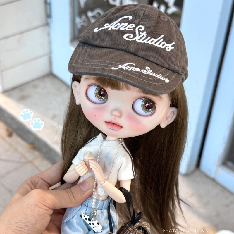 Cute Little Sister Bubu Doll Wig with Bangs, Long Straight Hair, High-Temperature Fiber, High Quality, Customizable Hair Base