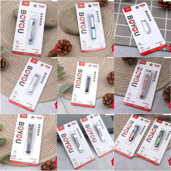 Boyou Full Range of Nail Clippers, Household Nail Clippers, Portable Large-Sized Diagonal Trimming Nail Clippers, Mini Extra-Large Size