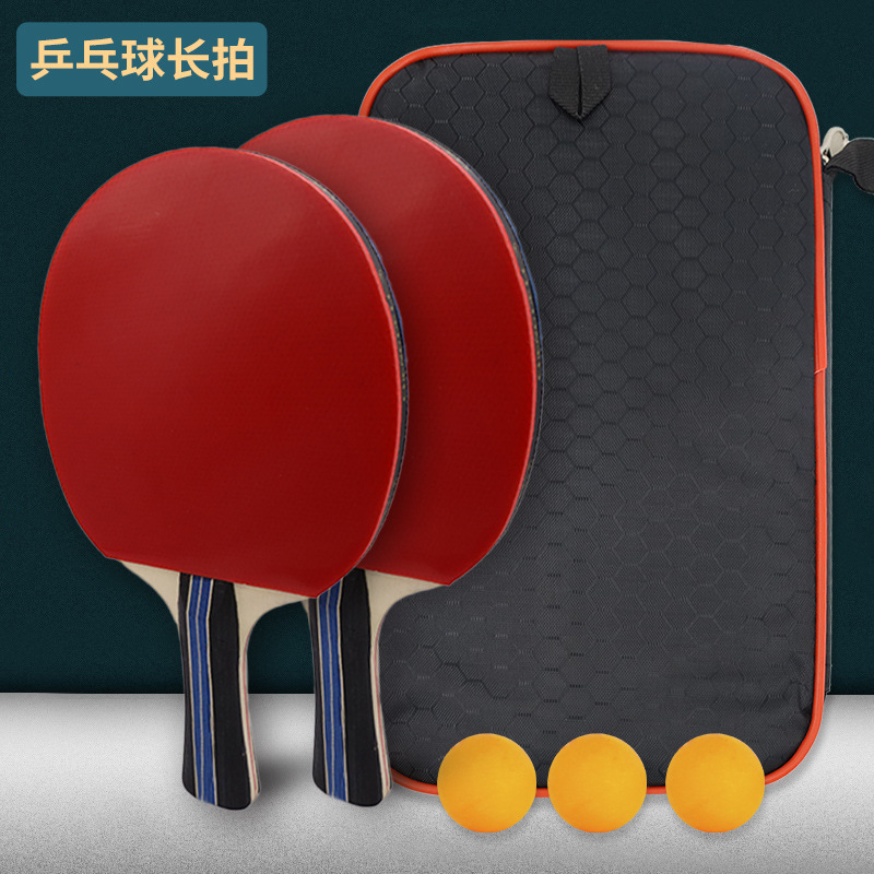ABS table tennis racket four-star beginner training 4-star table tennis Board suit two-shot three-ball wholesale 3-star reverse glue 40mm