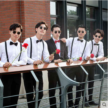 Mejor hombre traje chaleco camisa traje novio ropa de boda mejor hombre grupo traje estilo occidental vestido para hombres