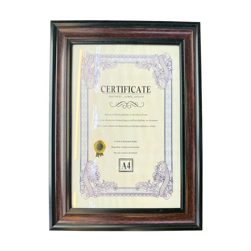 Marcos de fotos de estilo nórdico de madera marco de pared marco de fotos decorativo A4 marco de fotos de certificados de exportación de comercio exterior de venta en caliente transfronteriza