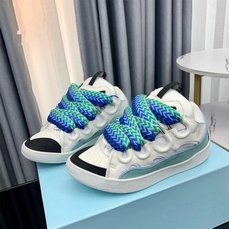 Cross-border new trendy lace-up platform sneakers, unisex couple's casual sports shoes, retro skate shoes