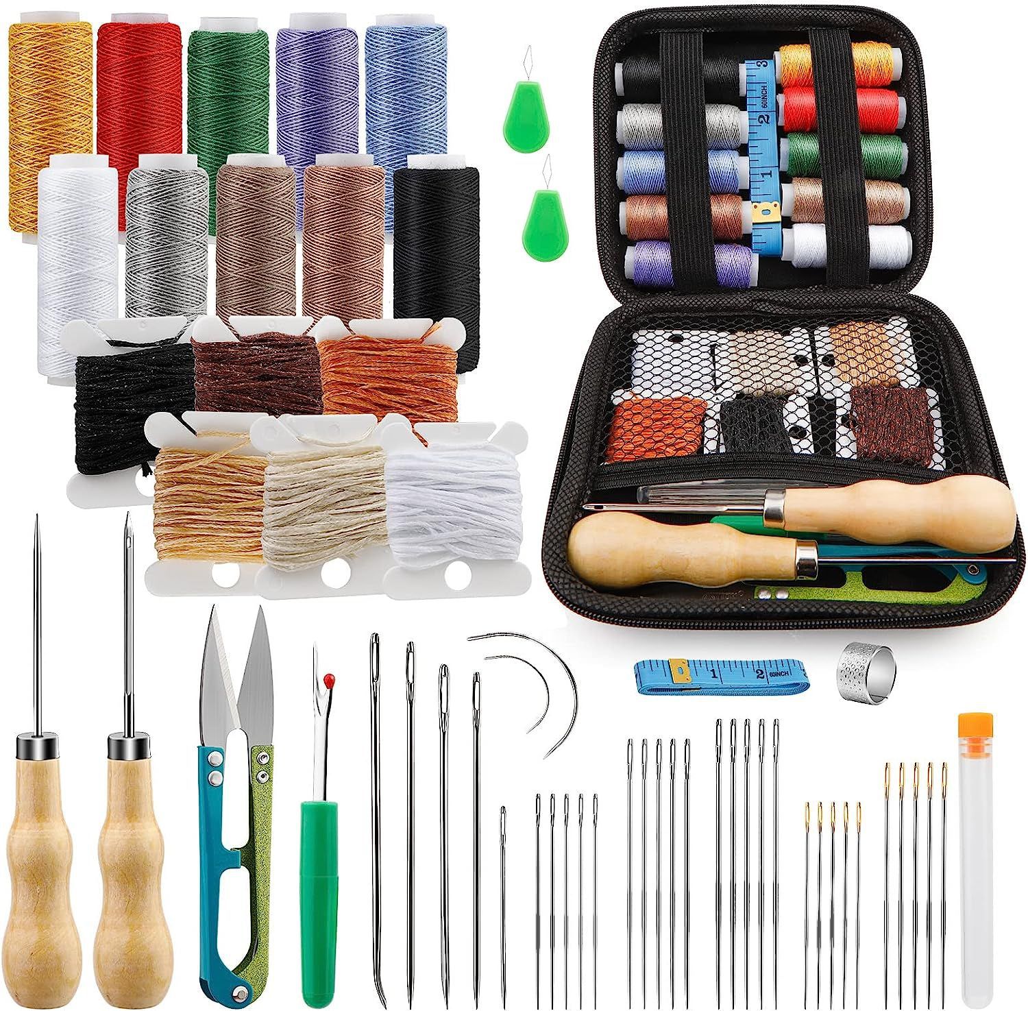 33 Unids mano costura traje de cuero herramientas de bricolaje herramientas de producción de cuero hecho a mano herramientas de costura herramientas de cuero traje