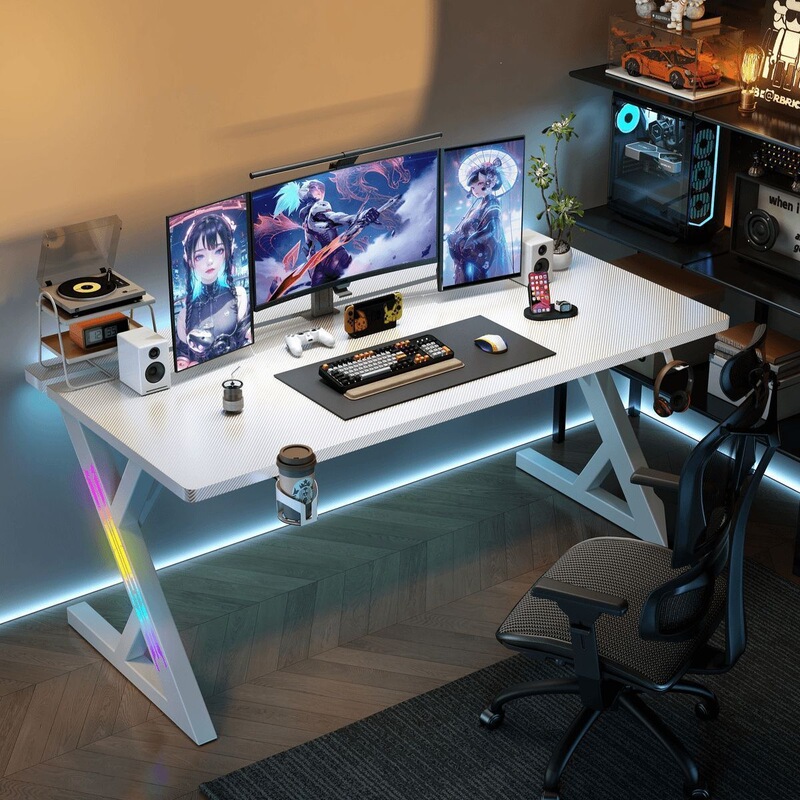 Titanium Halberd S3 Gaming Desk, Solid Wood Minimalist Computer Desk, Writing Desk, Carbon Fiber Table, Home Bedroom Gaming Table Titanium Halberd S3 Gaming Desk, Solid Wood Minimalist Computer Desk, Writing Desk, Carbon Fiber Table, Home Bedroom Gaming Table