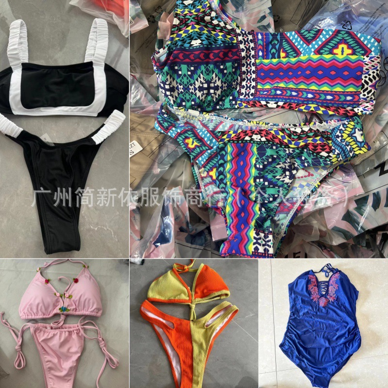 Shein transfronterizo Europa y los Estados Unidos comercio exterior moda de tres puntos Shein trajes de baño de cola miscelánea estilo de lote mixto más