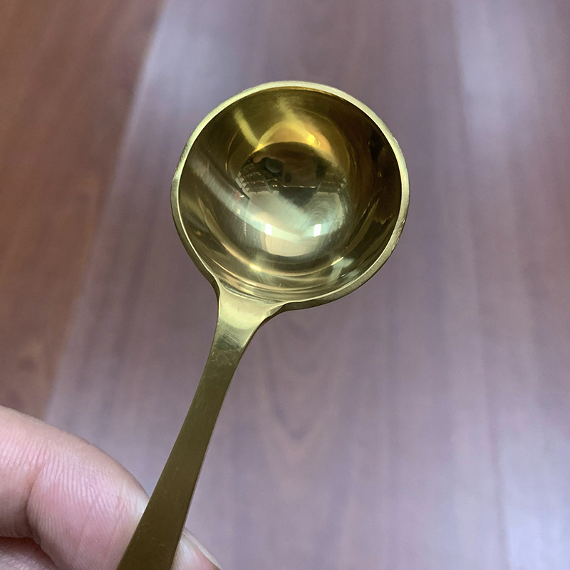 304ステンレスゴールド5ml計量スプーン金メッキコーヒースプーン粉ミルクスプーン家庭用フルーツスプーン計量スプーン|undefined