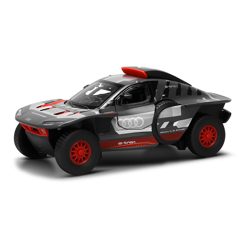 Auténtico autorizado 1: 33 Audi Rally Coche de aleación modelo de cuatro ruedas amortiguador de carreras adornos de colección de fans