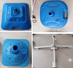 Wholesale Balloon Arch Base Stall Large Umbrella Fixed Clip Water-filled Plastic Base Outdoor Parasol Sun Umbrella Base