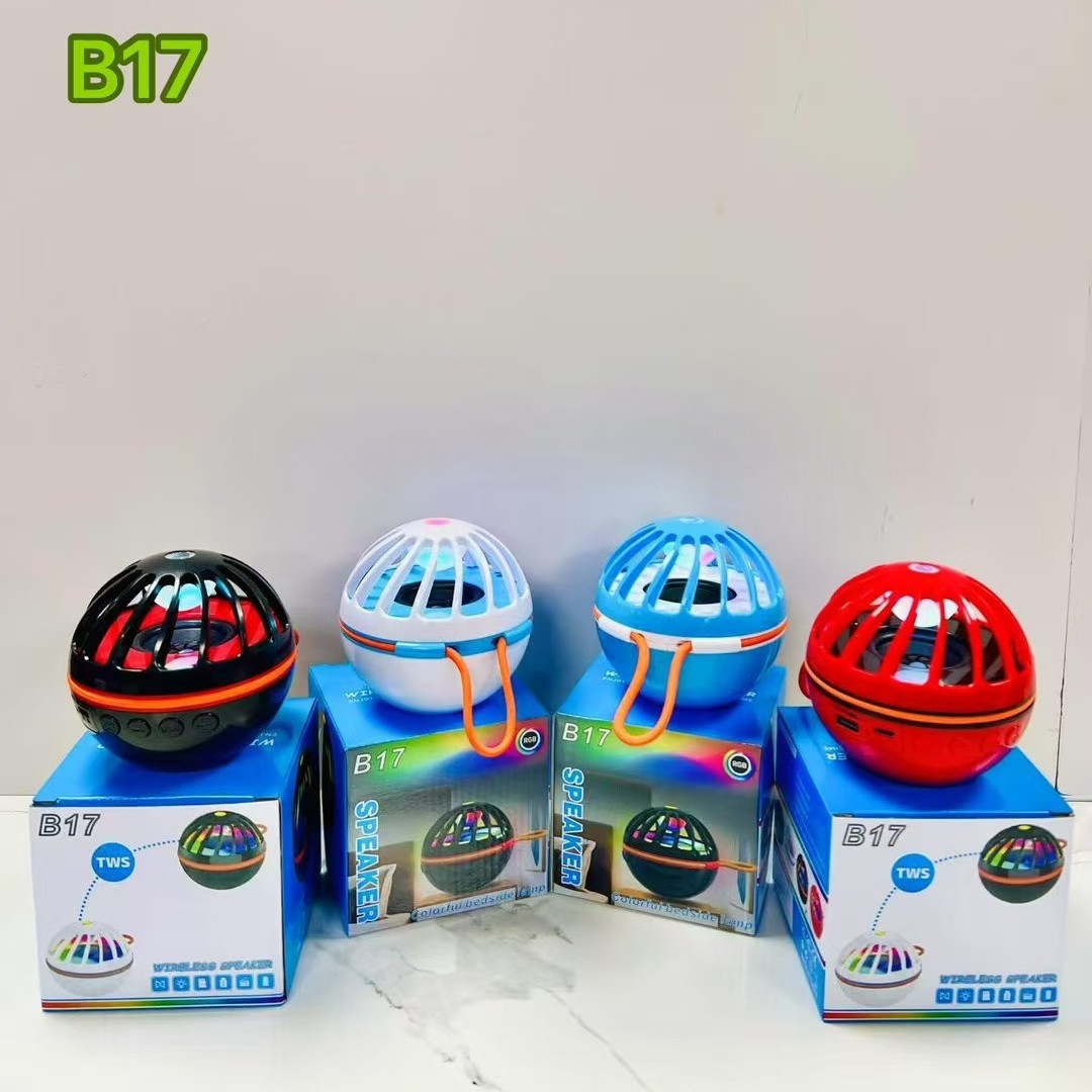 新款跨境B17户外手提蓝牙插卡音箱 卡通炫彩灯  迷你音箱 Mini Sp