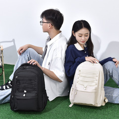 新型の大容量新型シンプルなファッションの男女のリュックサックの中の大きい学生のかばんのカジュアルな組み合わせのリュックサック
