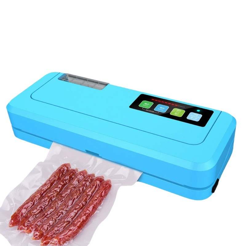 Вакуумная машина с зелеными листьями, бытовая упаковочная машина, сухая и влажная вакуумная запайка двойного назначения, зерновой мешок, плоский пакет, Заводская поставка