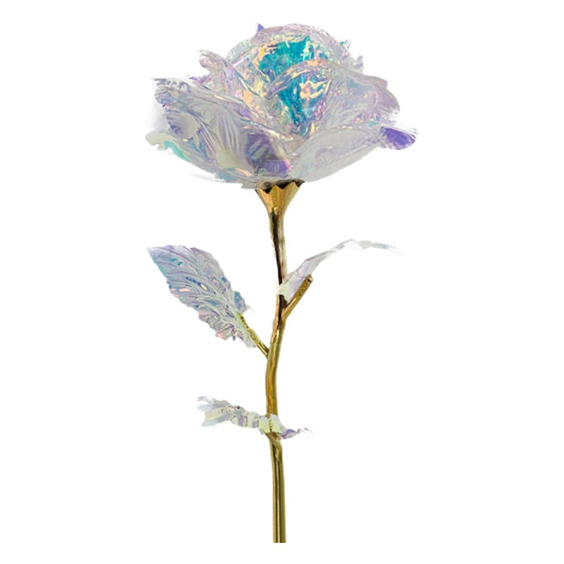 Valentine's Day Gift 24k Color Gold Rose Pushing Activity Small Gift Wholesale Simulation Flower Mother's Day Gift