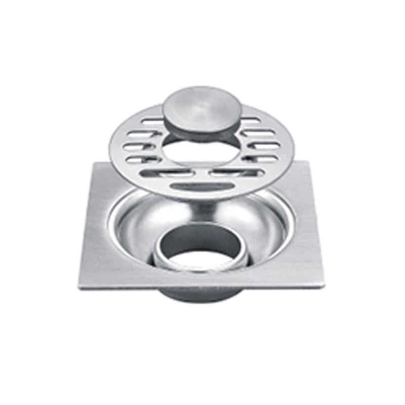 Desagüe de piso cuadrado de acero inoxidable ingeniería doméstica desodorante piso desagüe baño lavadora de doble propósito a prueba de insectos al por mayor
