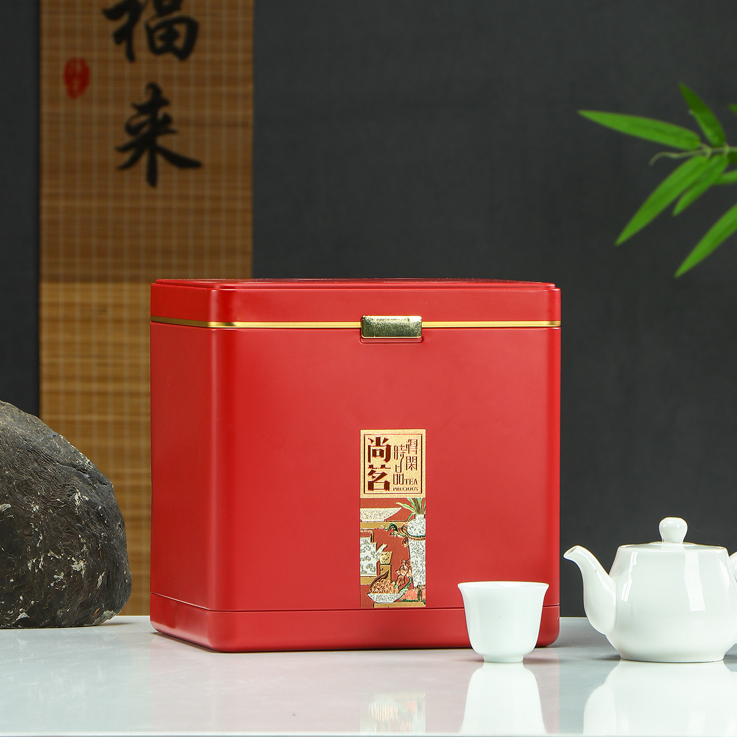 新款大容量茶叶罐铁罐一斤装三斤装白茶普洱红茶莓茶包装现货批发