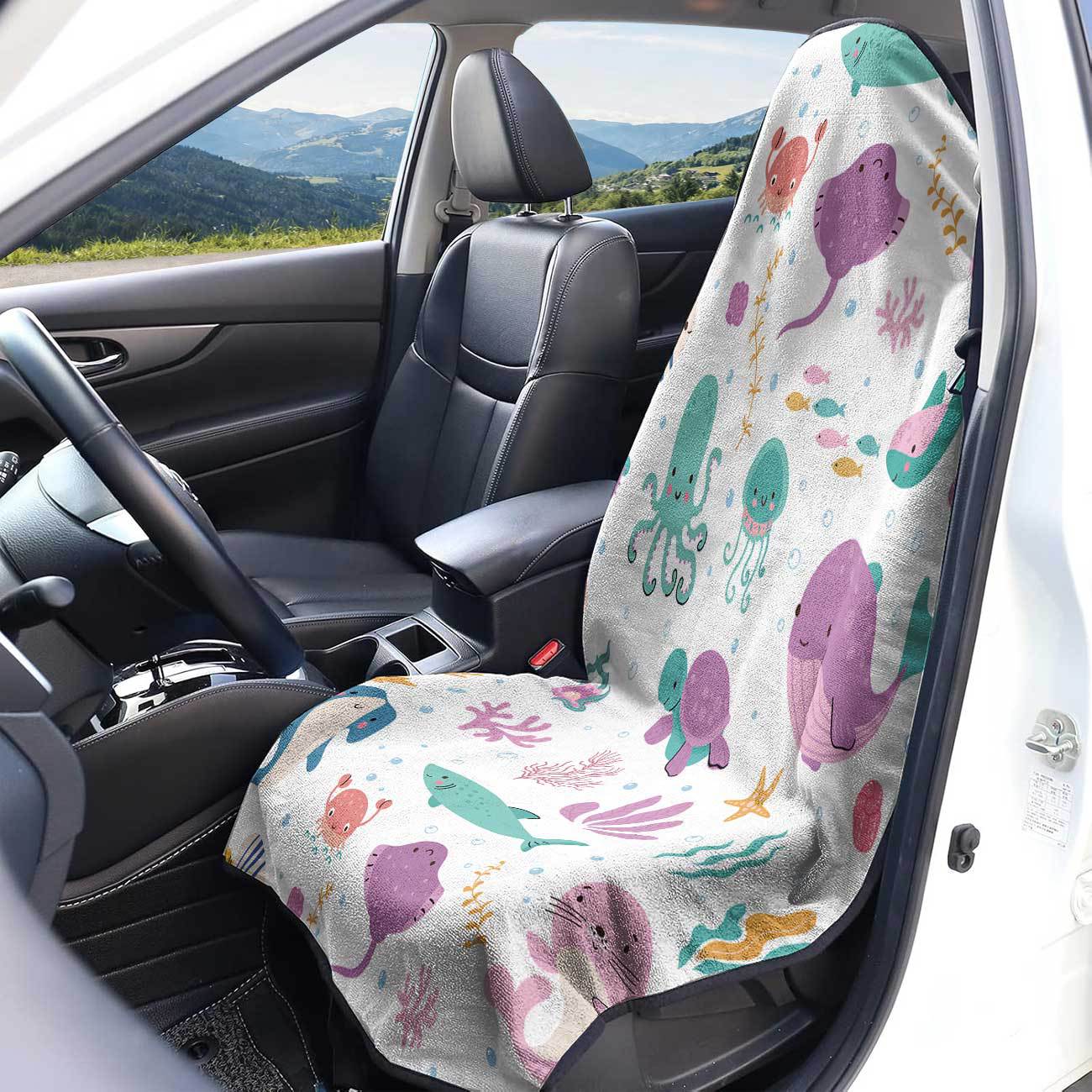 Marine seat towel cover front seat protector suitable for gym and exercise, universal for all seasons and car use