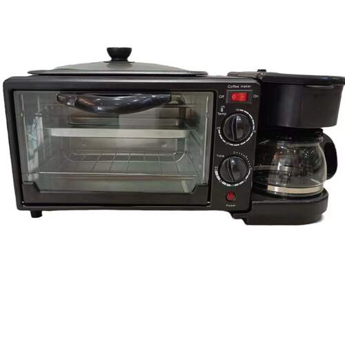 Manufacturer's foreign trade three-in-one breakfast machine with baking timer function, household automatic toaster sandwich machine
