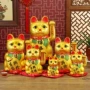 电动店铺金色摇手发财猫