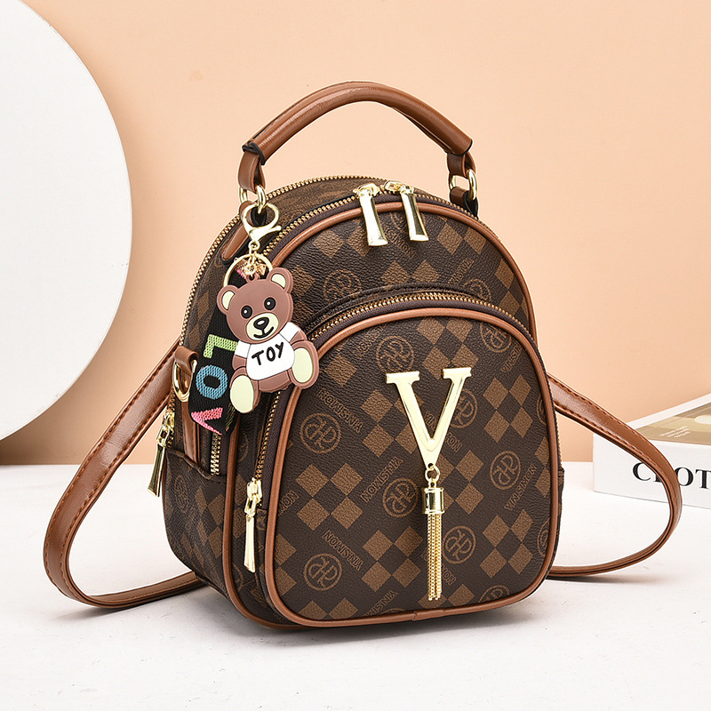 Zaino donna stampato alla moda piccola borsa a tracolla_voghion.com