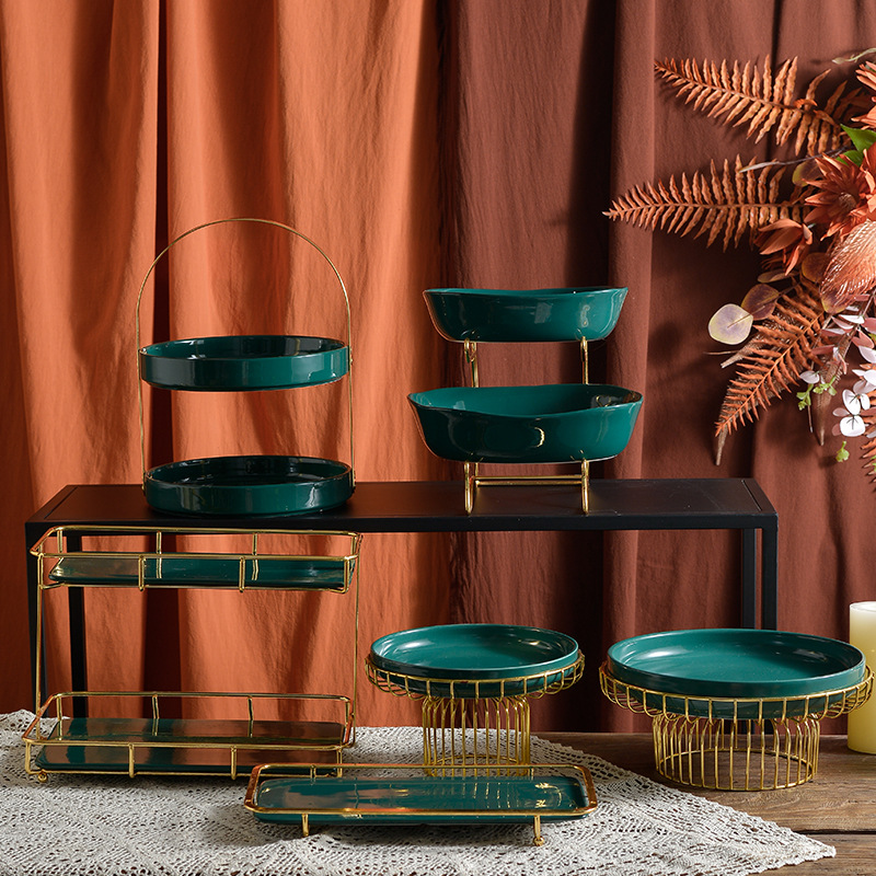 甜品台婚禮布置裝飾擺件展示架蛋糕托盤水果盤冷餐茶歇擺台