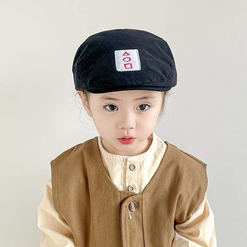 Sombreros infantiles primavera y otoño delgada boina para niños coreanos gorra de boca de pato para niños moda extranjera versátil sombrero solar
