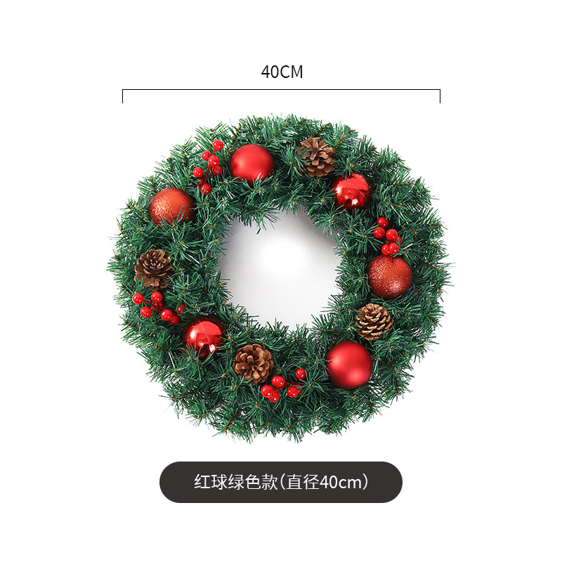 Amazon popular guirnalda de Navidad ratán 40/50/60cm decoración de Navidad Garland decoración escena diseño