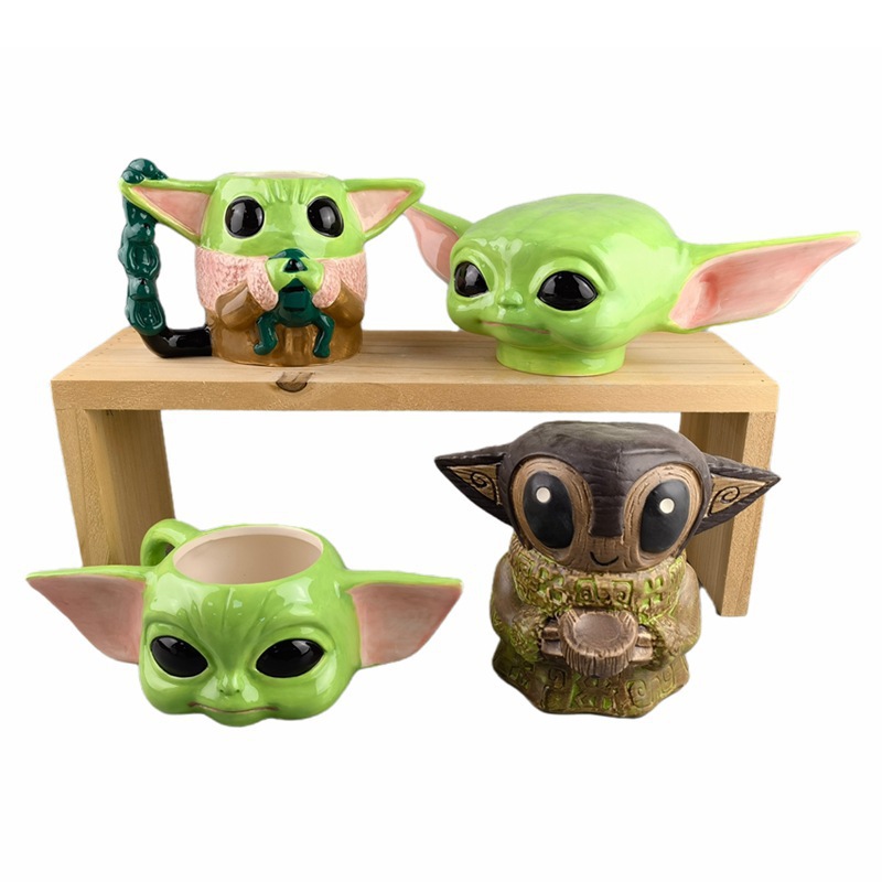 Star Wars Taza de leche Baby Planet Taza de café Mandalorian Yoda Master Taza de agua