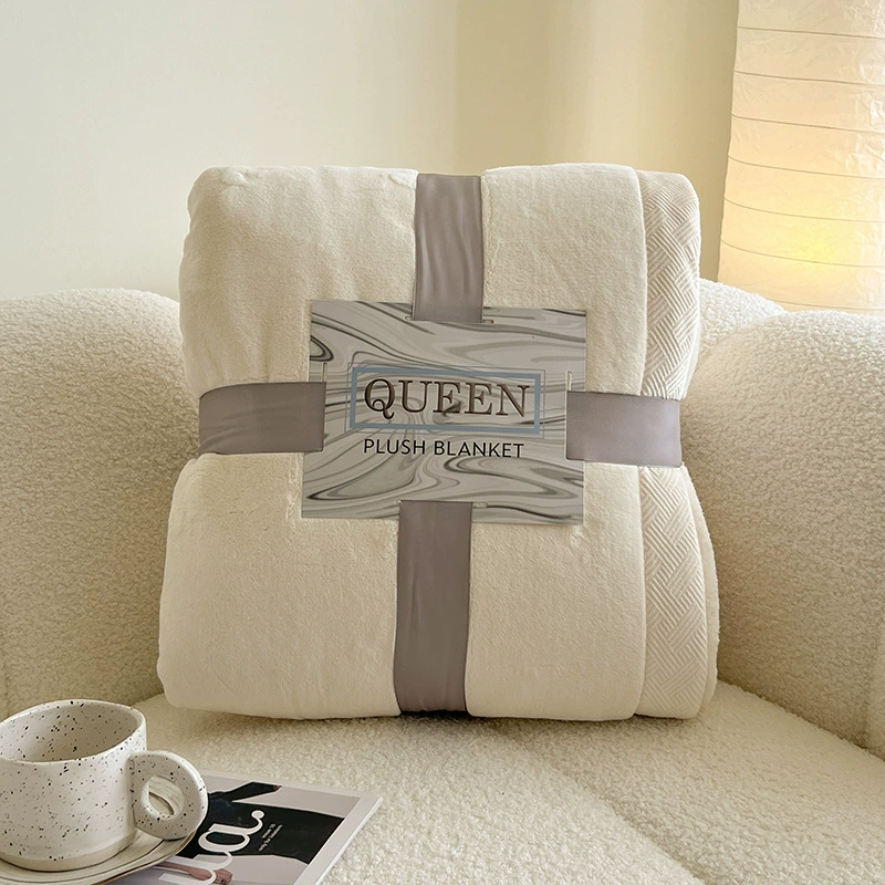 Duvet, coral flannel sofa for sleep, increased thickness