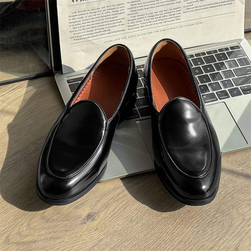 Chaussures Derby décontractées à semelle épaisse ShoeVault, rehaussantes et faciles à enfiler, pour hommes et femmes. Mocassins habillés à bout rond._voghion.com