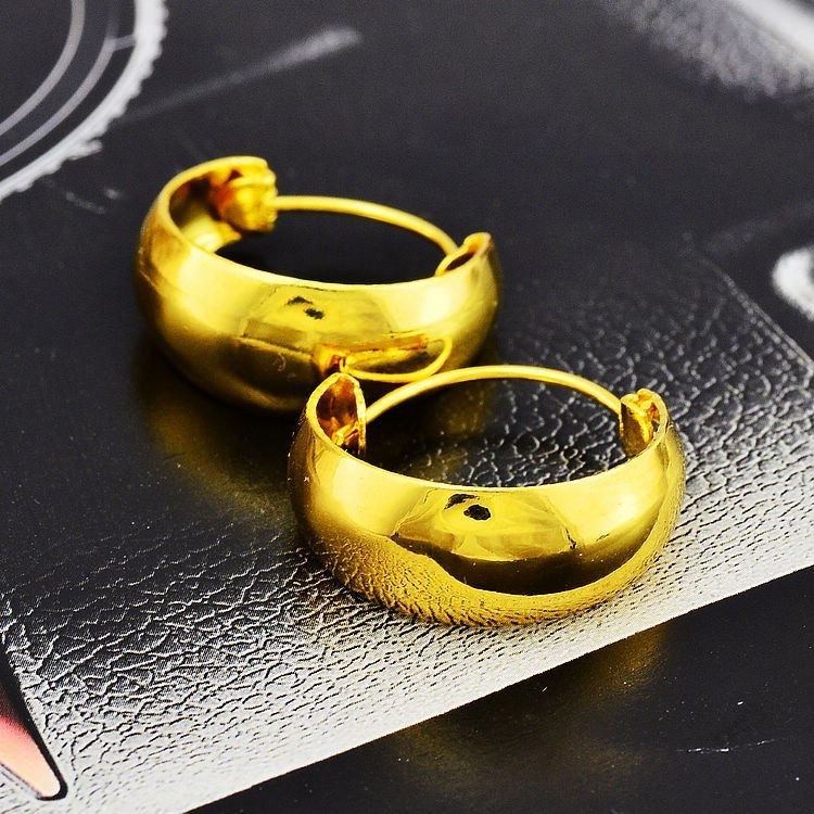 ゴールド 24K ゴールド イヤリング ベトナム サンド ゴールド イヤー ライン 色褪せない リーフ ロング イヤー クリップ リング ファッション 999 タッセル ギフト|undefined